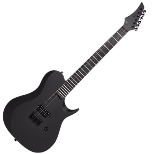 Guitarra Michael Raze GMR410 Dark Side Superstrato Humbucker Cerâmico Purple Heart Ponte Hardtail String Through