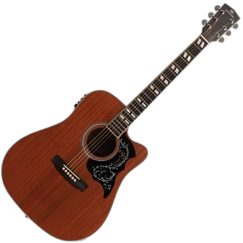 Violão Eletroacústico Michael Folk Freebird VMF430 MH (Mahogany) com Tampo Spruce Pré Michael Effex Tarraxas Die Cast Encordoamento Aço e Acabamento Brilhante