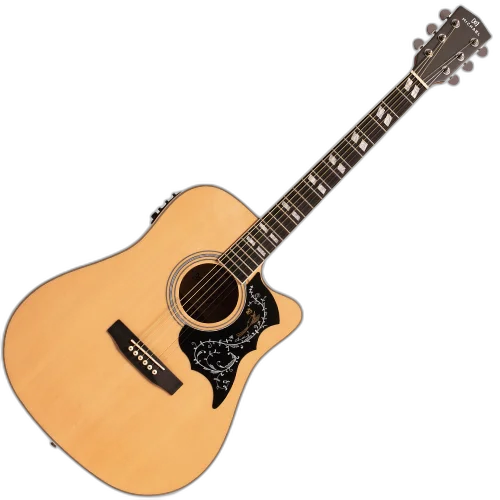Violão Eletroacústico Michael Folk Freebird VMF430 ST (Satin) com Tampo Spruce Pré Michael Effex Tarraxas Die Cast Encordoamento Aço e Acabamento Acetinado