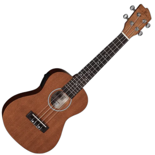 Ukulele Concert Eletroacústico Michael MK23 MHE Mahogany com Tampo Mahogany Fundo e Laterais Mahogany Escala Blackwood e Equalizador Michael