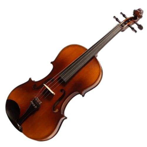 Viola de Arco Michael VAM140N 4/4 Ébano com Tampo Spruce Maciço Fundo e Laterais Maple Maciço Componentes em Ébano e Acessórios
