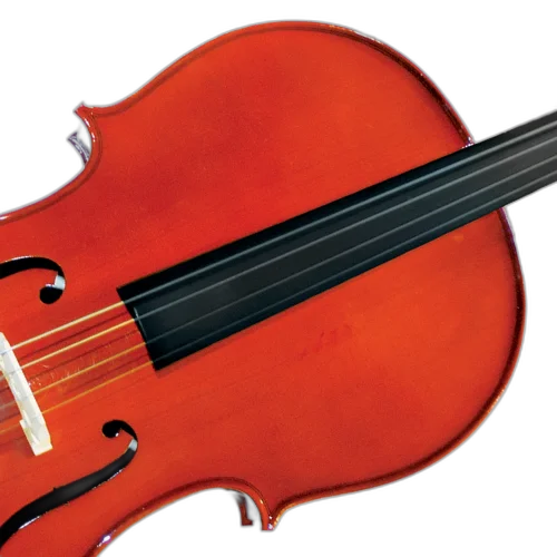 Violoncelo Michael VOM30 3/4 Tradicional com Tampo Spruce Maciço Fundo Maple Microafinadores Removíveis e Acessórios Inclusos