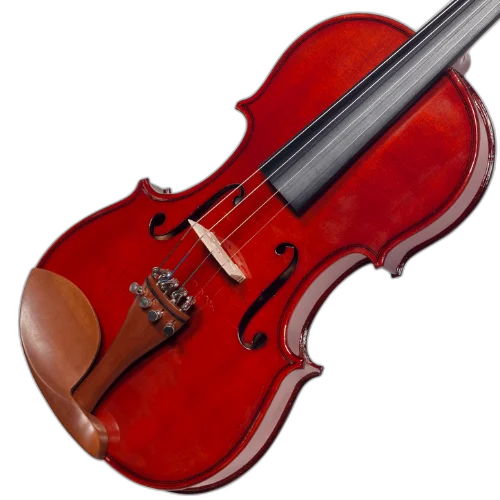 Violino de Arco Michael VNM136 3/4 Boxwood com Tampo Spruce Maciço Fundo Maple Espelho Ébano Microafinadores e Estojo Térmico
