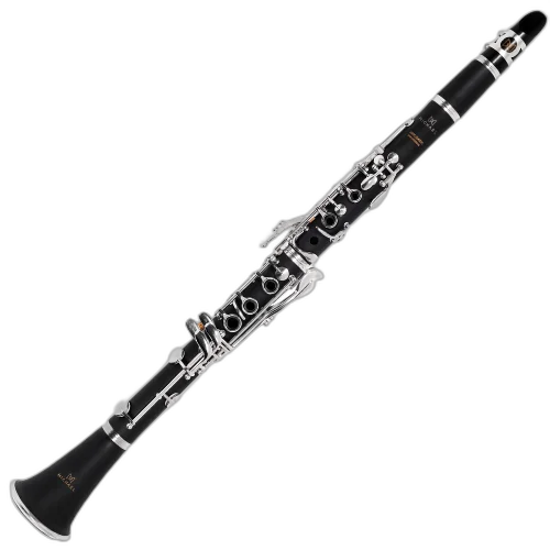 Clarinete Michael WCLM40N Série Essence Si Bemol Bakelite 17 Chaves Prateadas Cortiça Natural Equilíbrio Sonoro Timbre Aveludado com Boquilha Case e Acessórios