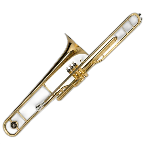 Trombone de Pisto Michael WTPM35N Laqueado em Sib com Válvulas em Aço Inoxidável e Campana de 205mm