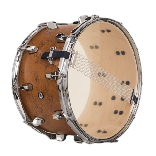 Caixa de Bateria Michael Powergate Birch PGB1408 FRD 14x8 Flame Birdseye com Fuste Hybrid Birch/Poplar Aros Power Hoop e Esteira 20 Fios