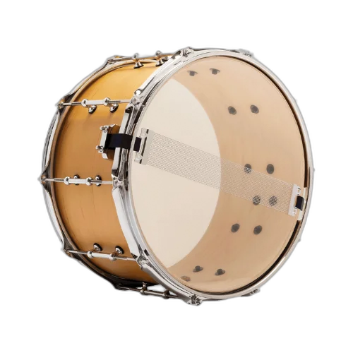 Caixa de Bateria Michael Powergate Maple PGM1408 NTS 14x8 Natural Satin com Fuste Maple Aros Power Hoop e Esteira 20 Fios