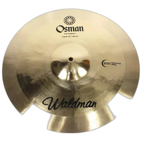 Prato Waldman Osman Crash 16" Ataque com Som Equilibrado e Projeção Rica
