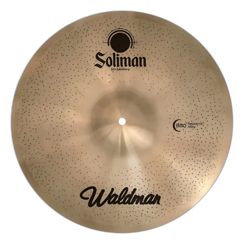 Prato Waldman Soliman Crash 18" Liga B20 com Ataque Definido e Som Equilibrado