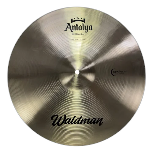 Prato Waldman Antalya Crash 18" Antcr18 Liga B20 com Ataque Definido e Som Equilibrado