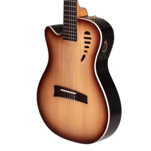 Violão Eletroacústico Marquês Canhoto VN11 NB EQ Preto Fosco com EQ Ativo 4 Bandas e Microfone Interno