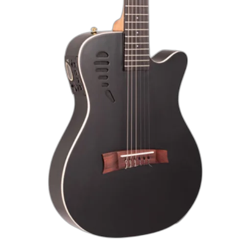 Violão Eletroacústico Marquês Canhoto VN11 BKS EQ Preto Fosco com EQ Ativo 4 Bandas e Microfone Interno