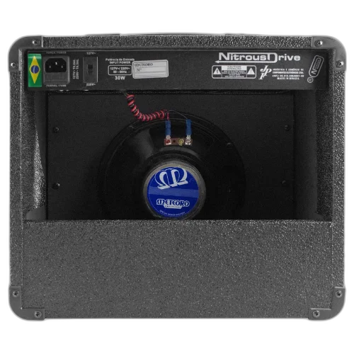 Amplificador Meteoro Nitrous Drive 15 15W 9 Polegadas Híbrido Pré-Valvulado com 2 Canais Reverb e Falante 8" para Prática e Iniciantes