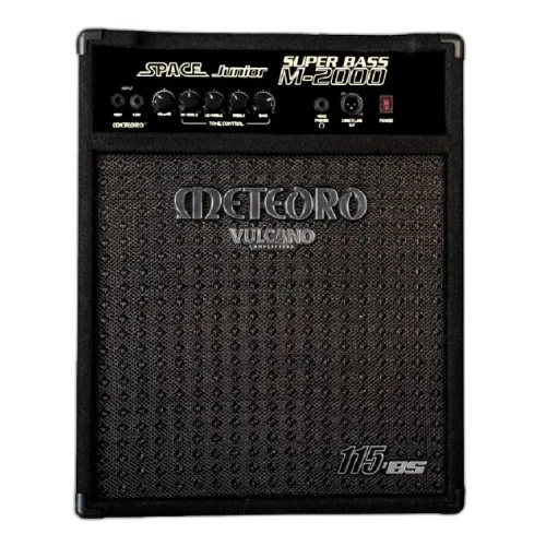 Amplificador Meteoro Super Bass M2000 200W 12 Polegadas para Contrabaixo com Equalizador 7 Bandas Compressor Limiter Saída Balanceada e Falante 12 para Som Potente e Definido