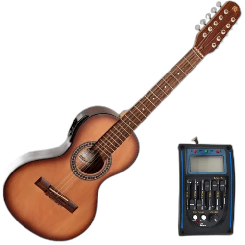Viola Ponteio Eletroacústica Marquês VIL-137 NB EQ Natural Sombra com Equalizador Ativo LC-5 5 Bandas Corpo Laminado Braço Cedro e Escala Rosewood