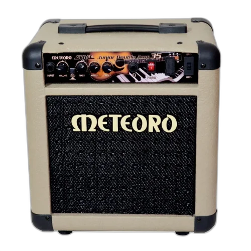Amplificador Meteoro Space Jr Double 35W 8 Polegadas Eletroacústico e Voz com 2 Canais Independentes Falantes 8" Tweeter Reverb e Entrada Auxiliar
