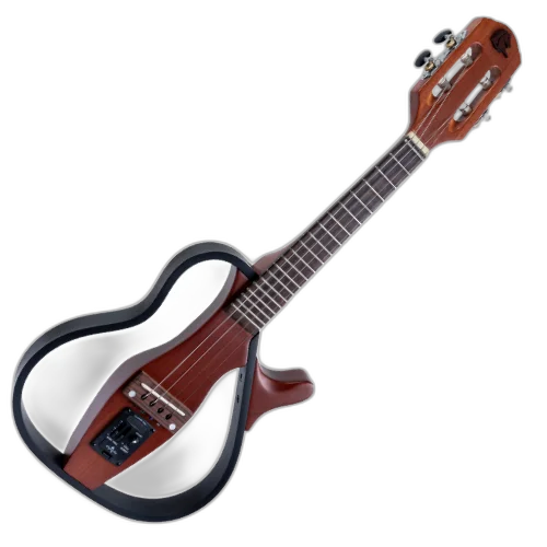 Cavaco Eletroacústico Ativo Vazado Marquês CA75 CTS EQ Castanho Fosco Maciço com Tampo e Fundo em Cedro Inteiriço Laterais em Poliuretano Preto, Braço em Cedro Escala em Rosewood com 20 Trastes em Alpaca e Equalizador Ativo UK-300T