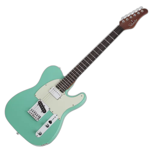 Guitarra Schecter Nick Johnston Signature PT Atomic Green AGR com Corpo em Alder Braço Roasted Hard Rock Maple Bolt-on Escala em Ebony com Captadores Schecter Diamond Single-Coil 1730