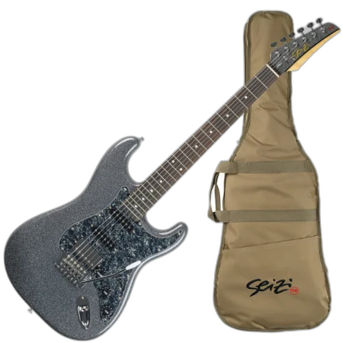 Guitarra Seizi Fun Katana Musashi HSS Space Grey Sparkle Captadores Chidori HSS Ponte Tremolo e Bag 10360993