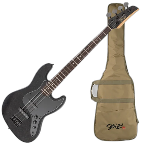 Contrabaixo Seizi Fun Jazu JB 4 All Black Sparkle Satin Limited Edition Captadores SS Chidori Ponte Vintage e Bag 10361153