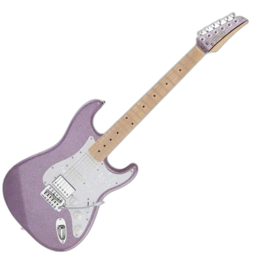 Guitarra Seizi Fun Katana Musashi HSS Maple Purple Sparkle Captadores Chidori HSS Ponte Tremolo e Bag 10361154