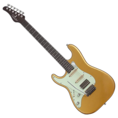 Guitarra Schecter Canhota Nick Johnston HSS 10th Anniversary com Corpo em Alder Braço Roasted Hard Rock Maple Bolt-on Perfil Vintage Escala em Ébano com 22 Jumbo Frets Captadores Schecter Diamond Single-Coil 1157
