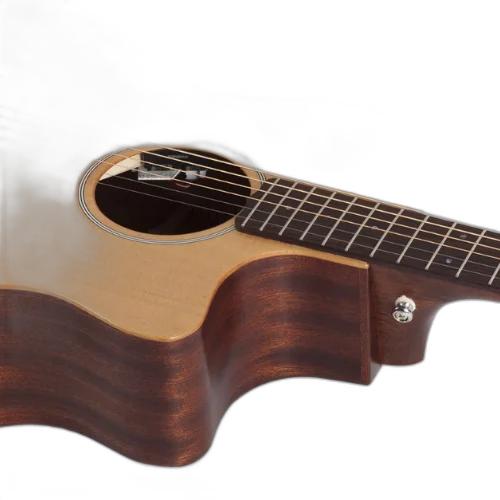 Violão Acústico Schecter Deluxe Natural Satin com Tampo Spruce Fundo e Laterais Mogno Braço Mogno Set-Neck Perfil Thin Escala Pau-Rosa com 20 Trastes Médios Nut Osso e Ponte Pau-Rosa 3715