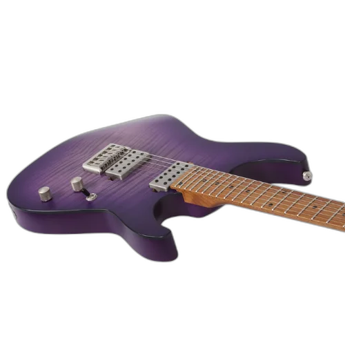 Guitarra Schecter C-1 Standard Plus Trans Purple Burst com Corpo em Basswood Braço Maple Bolt-on Perfil Thin Escala em Pau-Ferro com Captadores Schecter Diamond SuperRock HH Ponte TonePros Tune-O-Matic 3935