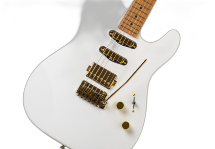 Corpo Superstrato Pearl White Gold