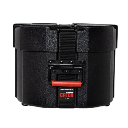 Case para Caixa de Bateria Gator GPC 1307 SD 13x7 com Estrutura Rotomoldada Ultra Resistente Interior em Microveludo Vermelho com Espuma Acolchoada Alças Ergonômicas Travas Reforçadas e Sistema de Empilhamento Gator Grooves