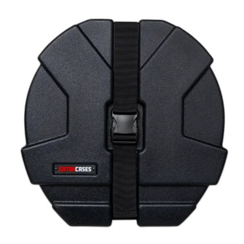 Case para Caixa de Bateria Gator GPC 1465 SD 14x6.5 com Estrutura Rotomoldada Ultra Resistente Interior em Microveludo Vermelho com Espuma Acolchoada Alças Ergonômicas Travas Reforçadas e Sistema de Empilhamento Gator Grooves
