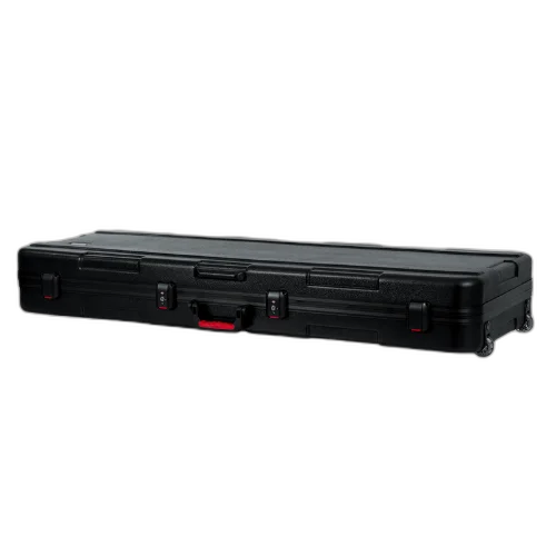 Case para Teclado Gator GTSA Key 76 Moldado 6/8" com Rodinhas para Teclados de 76 Teclas com Estrutura Moldada Ultra Resistente Interior Acolchoado Alças Ergonômicas Travas Reforçadas e Rodas para Transporte