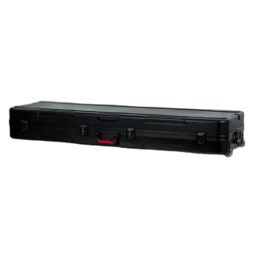 Case para Teclado Gator GTSA Key 88 Moldado 7/8" com Rodinhas para Teclados de 88 Teclas com Estrutura Moldada Ultra Resistente Interior Acolchoado Alças Ergonômicas Travas Reforçadas e Rodas para Transporte