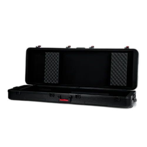 Case para Teclado Gator GTSA Key 88D Moldado 7/8" Extra com Rodinhas para Teclados de 88 Teclas com Estrutura Moldada Ultra Resistente Interior Acolchoado Alças Ergonômicas Travas Reforçadas e Rodas para Transporte