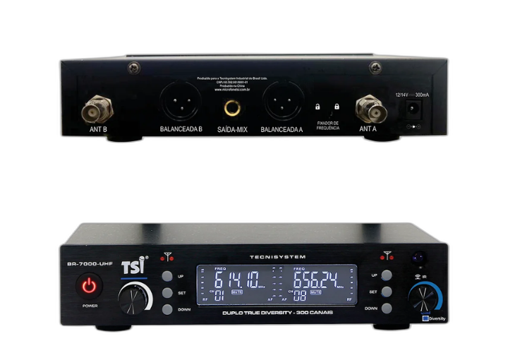 Receptor TSI-BR-7000 em Metal com Duo-4 Diversity