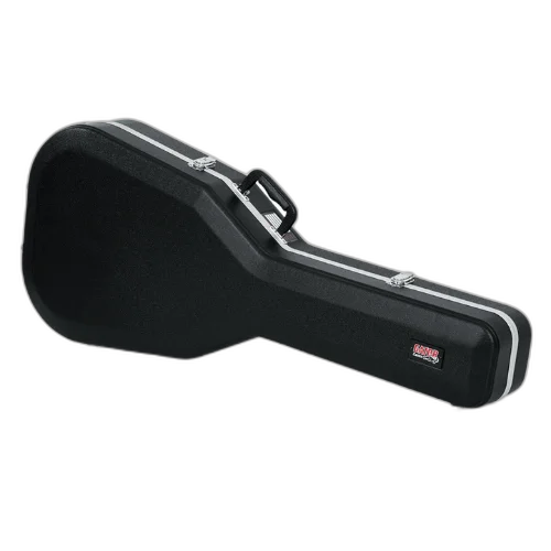 Case para Violão Gator GC JUMBO S para Violão Jumbo com Estrutura ABS Ultra Resistente Interior em Microveludo Vermelho Alças Ergonômicas Travas Reforçadas e Design Específico para Corpo Jumbo