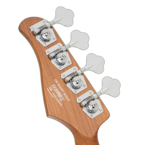 Contrabaixo Cort GB Short Scale Forest Green com Corpo Poplar Braço Roasted Maple Bolt-On Escala Roasted Maple Captador Cort Powersound Humbucker Pré Markbass MB-1 Escala 30