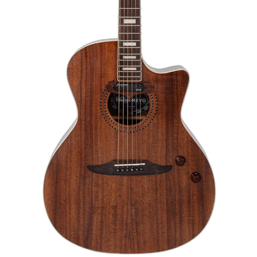 Violão Vintage VRE 900 AC Revo Elektra Eletroacústico Acacia Silk com Corpo Acacia Tampo Acacia Braço Maple Parafusado Escala Rosewood 20 Trastes Captador Alan Entwistle Astrosonic Pré-amplificador com 5-Way Rotary Selector
