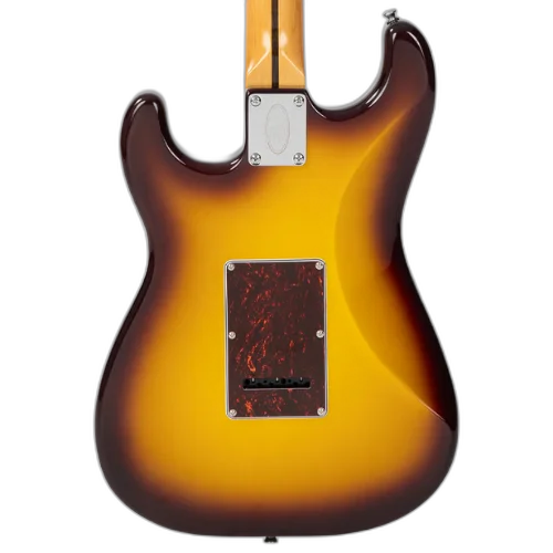 Guitarra Vintage Revo Series Deluxe Cappuchino com Corpo Okoume Braço Maple Escala Jatobá 22 Trastes 3 Captadores Entwistle Astrosonic Ponte Vibrato Wilkinson
