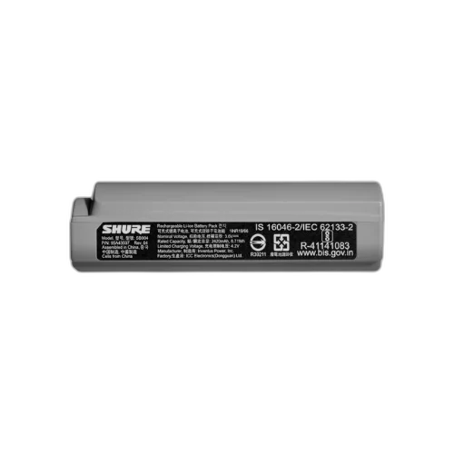 Bateria Shure SB904 Íons de Lítio Recarregável com Indicador de Carga em Horas e Minutos para Sistemas Sem Fio