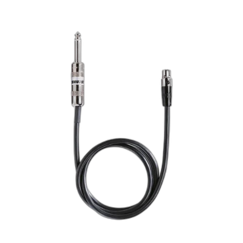 Cabo de Instrumento Shure WA302 0,75m Mini 4 Pinos TA4F para P10 1/4" para Bodypack