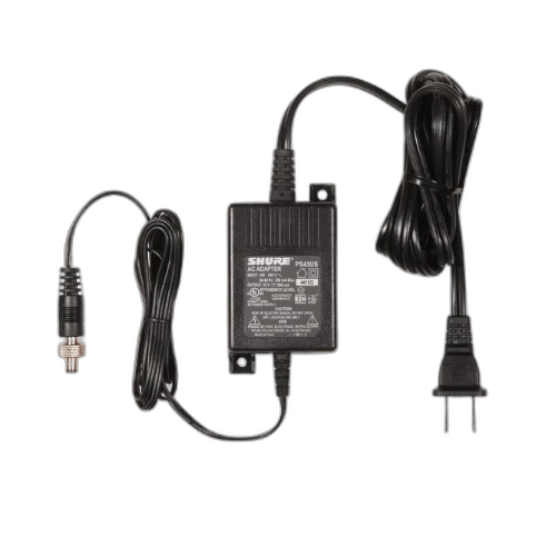 Fonte de Alimentação Shure PS43US 15V DC Embutida com Guias de Montagem Padrão de Eficiência Energética para Receptores e Transmissores Shure