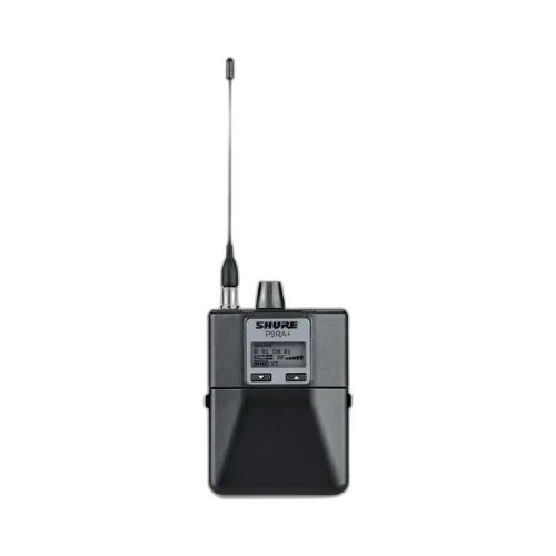 Receptor Bodypack Shure P9RA Sem Fio UHF Estéreo Híbrido Analógico/Digital G6 com CueMode MixMode Scan & Sync EQ Paramétrico 4 Bandas e Compatível com Bateria SB900C
