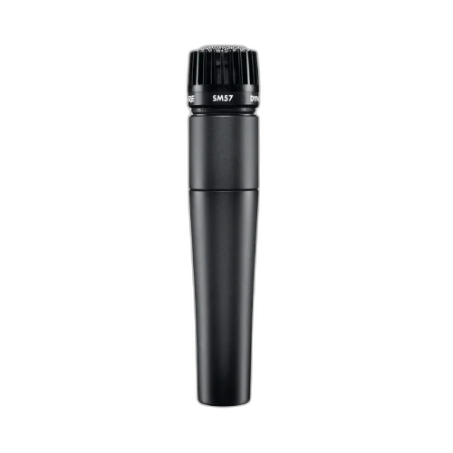 Microfone Shure SM57-LC para Instrumentos Dinâmico Cardioide com Shock-Mount Pneumático Filtro Anti-Pop Integrado Adaptador A25D e Bolsa de Transporte