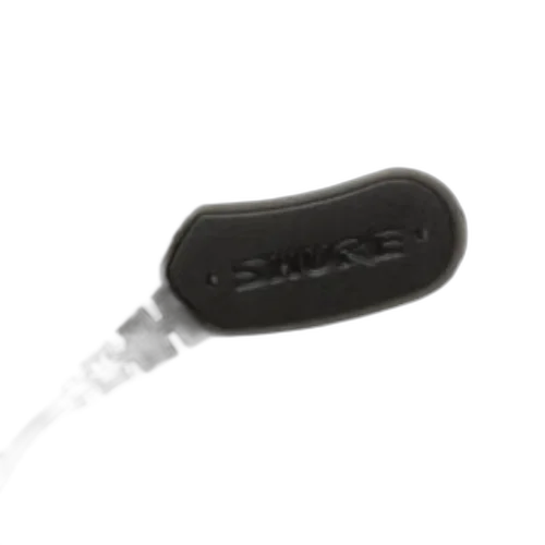 Microfone Shure MX153B/O-TQG Earset Omnidirecional Subminiatura Preto com Gooseneck Flexível Conector TA4F TQG Cabo Kevlar Presilha e 3 Windscreens