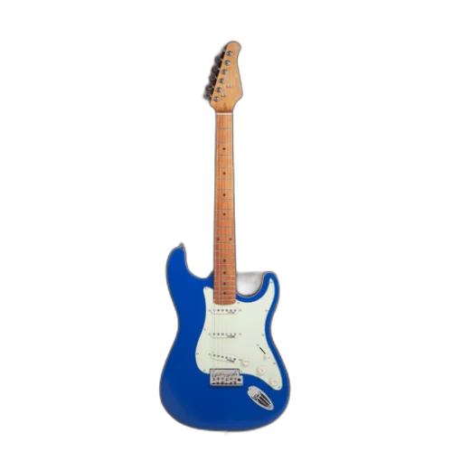 Guitarra Benson Hardy HD 901 SNB MGPG Sonic Blue com Captadores Wilkinson Alnico 5 Single-Coil Ponte Wilkinson Tremolo 2 Pivôs Pickguard Mint Green e Bag