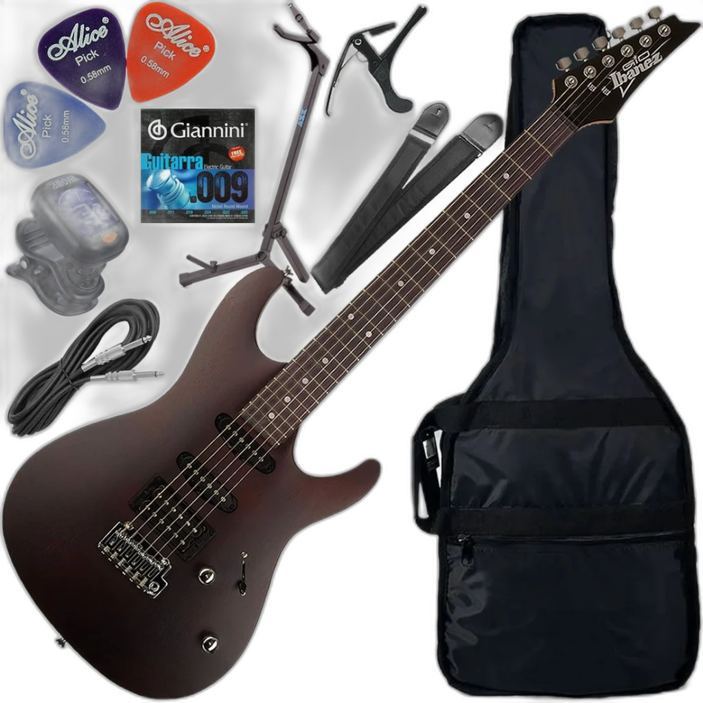 Kit Guitarra Ibanez Gio GSA60 HSS Walnut Flat WNF Gx02