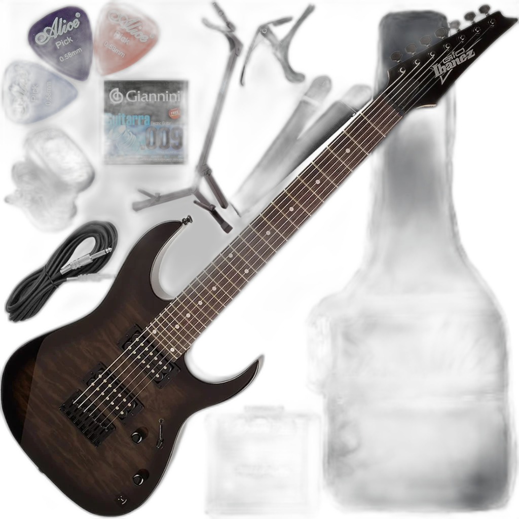 Kit Guitarra Ibanez Grg-7221 Qa Hh 7 Cordas Tks Gx03