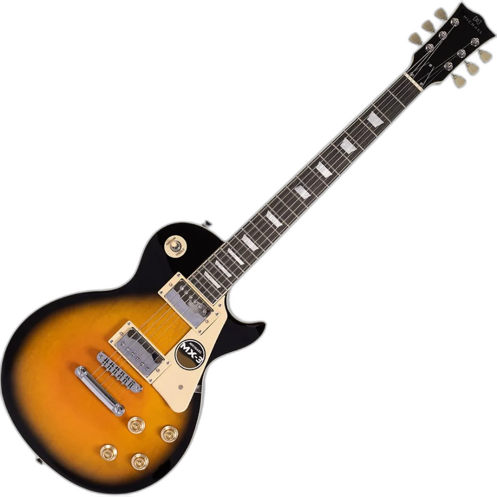 Kit Guitarra Les Paul Strike Michael Gm750n VS Vintage Sunburst Gx04