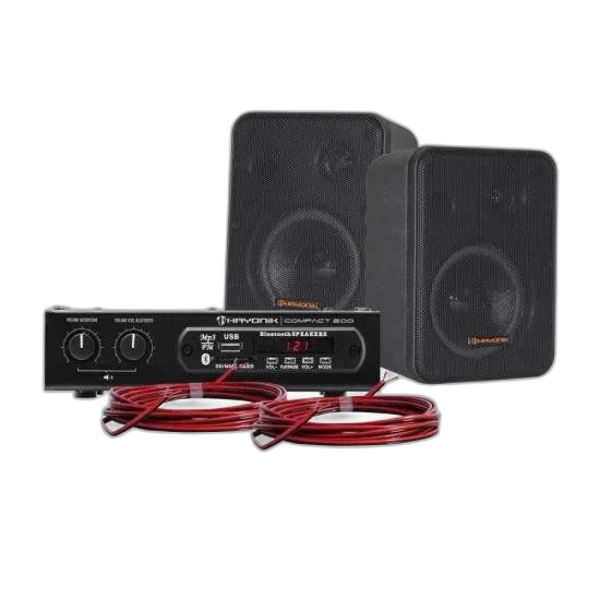 Kit de Som para Ambiente Hayonik Ambience 2000 V2 Preto